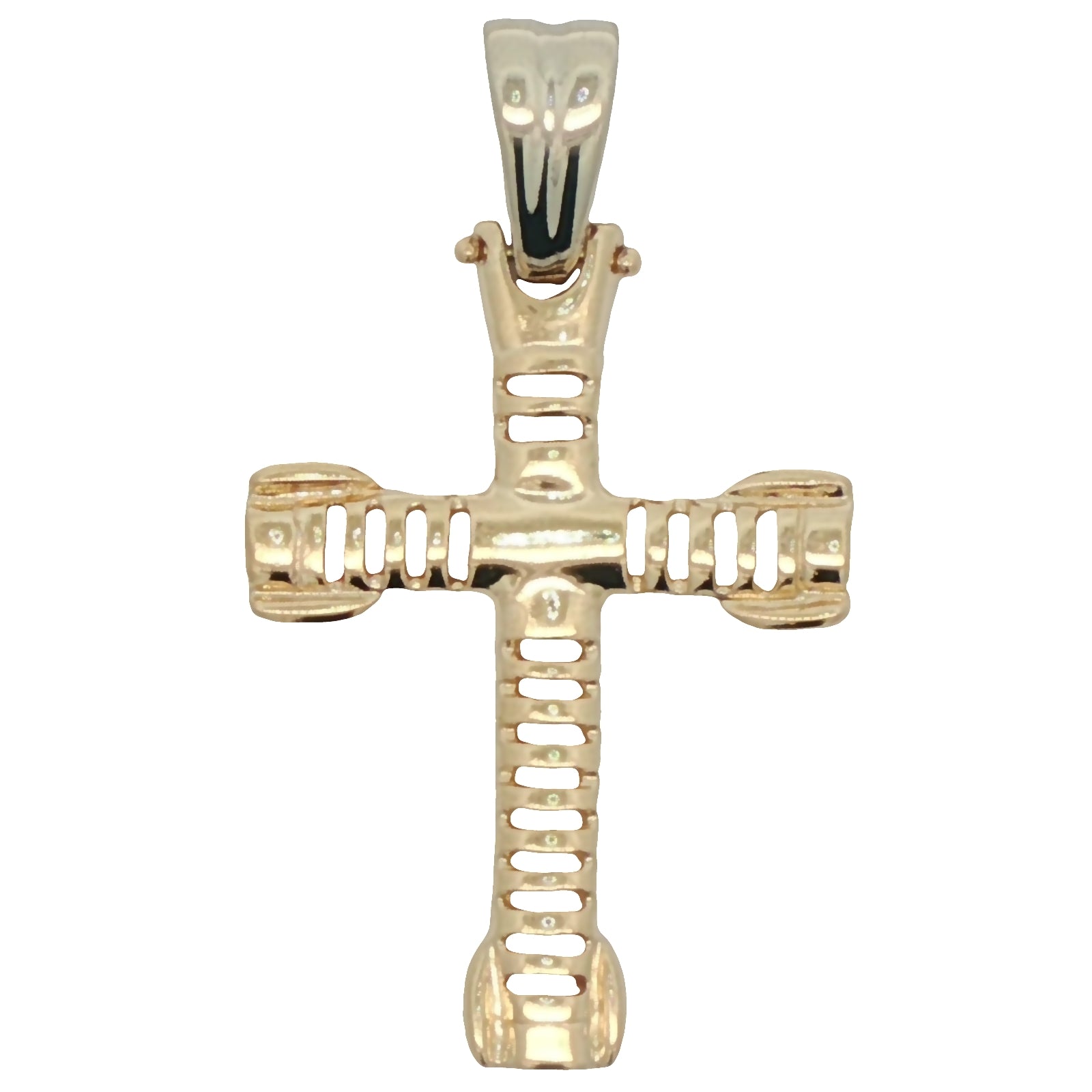 14K Yellow Gold Pendant Cross